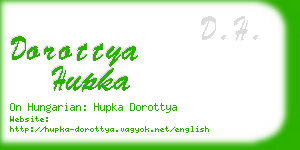 dorottya hupka business card